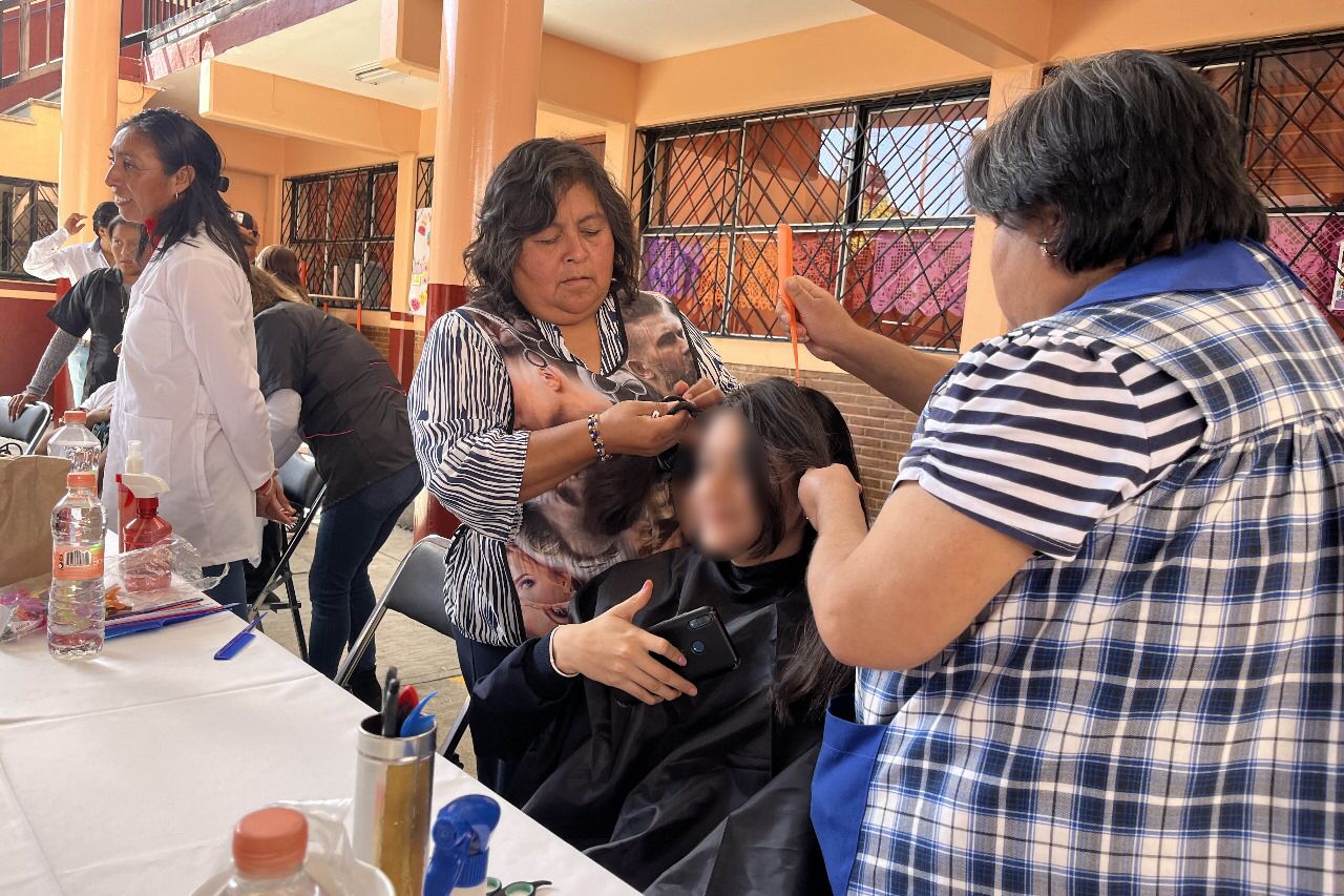 Participan estudiantes de Huamantla en la Caravana Transversal de Servicios para la Juventud